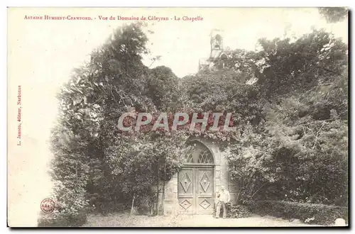 Cartes postales Affaire Humbert Crawford Vue du domaine Celeyran La chapelle
