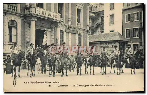 Ansichtskarte AK Alpinisme Cauterets La compagnie des guides a cheval TOP