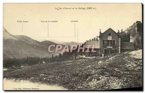 Cartes postales Alpinisme Col d&#39Izoard et le refuge