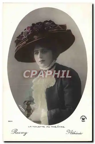 Cartes postales Mode Coiffe Femme La toilette au theatre Rosny Athenee