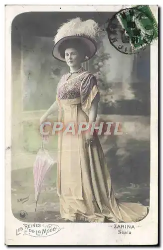 Cartes postales Mode Coiffe Femme Zarina Scala