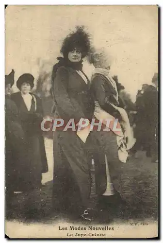 Cartes postales Mode Coiffe Femme La jupe culotte