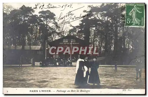 Cartes postales Patinage Patins a glace Palais d&#39hiver Patinage au Bois de Boulogne