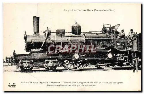 Ansichtskarte AK Train Locomotive Machine 2 910 Type dit Outrance