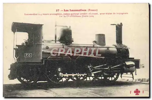 Ansichtskarte AK Train Locomotive a 4 roues accouplees