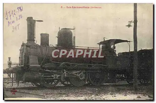 Cartes postales Train Locomotive Machines de trains de marchandises