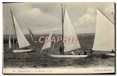 Cartes postales Bateau Voilier Arcachon Les regates