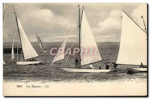 Cartes postales Bateau Voilier Les regates