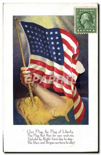 Cartes postales Militaria US Flag Drapeau