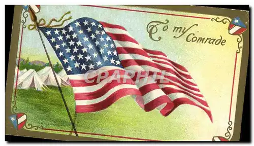 Cartes postales Militaria US Flag Drapeau