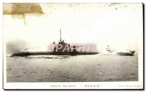 Cartes postales Bateau de guerre Sous-marin Ariane