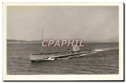 Ansichtskarte AK Bateau de guerre Sous-marin marsouin