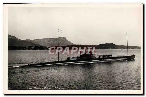 Ansichtskarte AK Bateau de guerre Sous-marin Caiman