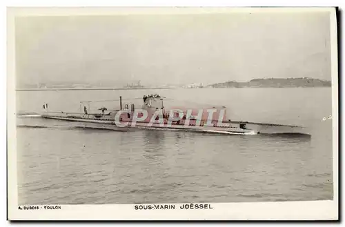 Cartes postales Bateau de guerre Sous-marin Joessel