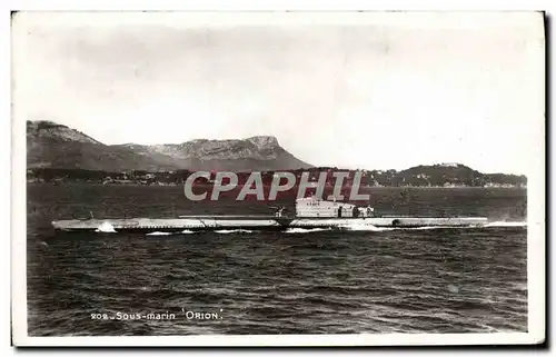 Ansichtskarte AK Bateau de guerre Sous-marin Orion