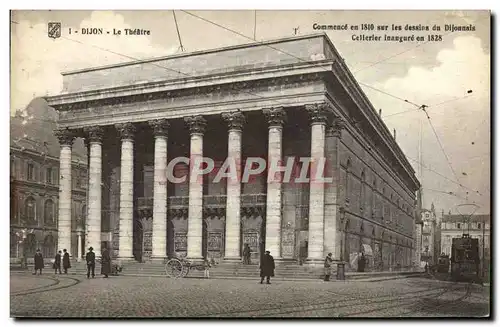 Ansichtskarte AK Le Theatre Dijon Tramway