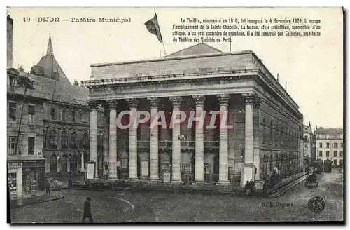 Ansichtskarte AK Le Theatre municipal Dijon Tramway