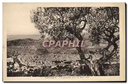 Ansichtskarte AK Manosque Vue Generale Prise du Mont d&#39or