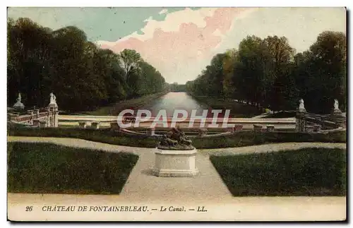 Cartes postales Chateau De Fontainebleua Le Canal