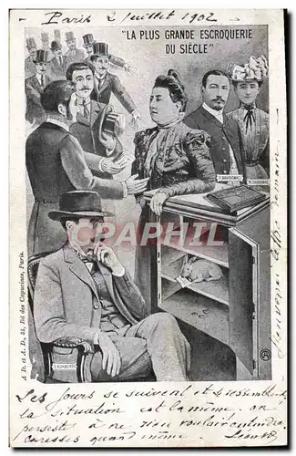 Cartes postales La plus grosse escroquerie du siecle