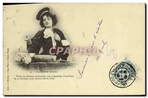 Cartes postales La femme avocat