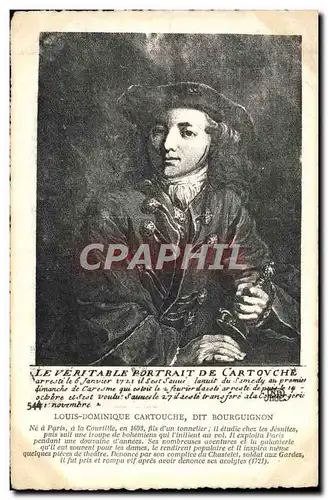 Cartes postales Cartouche dit Bourguignon Bandit