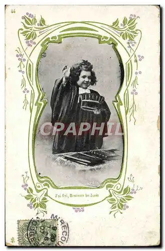 Cartes postales Enfant Avocat