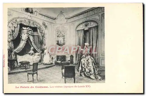 Cartes postales Mode Le palais du costume Les visites Epoque de louis XV