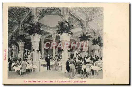 Cartes postales Mode Le palais du costume Le restaurant Champeaux