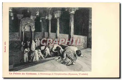 Cartes postales Mode Le palais du costume L&#39hommage a l&#39imperatrice