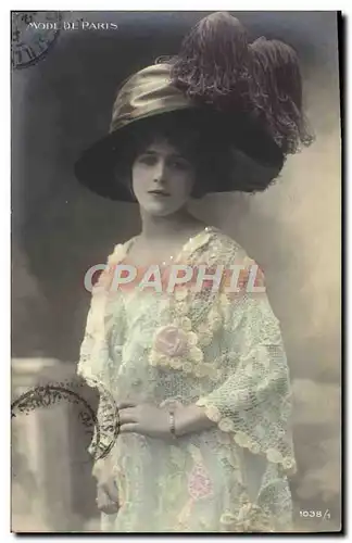 Cartes postales Mode de Paris Femme Chapeau