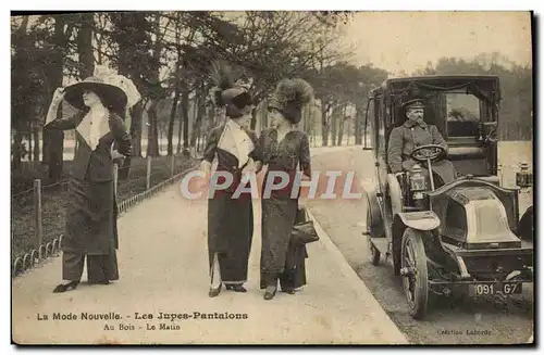 Cartes postales Mode La mode nouvelle Les jupes pantalons Au bois Le matin