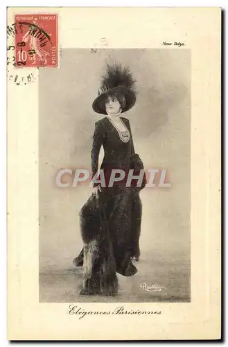 Ansichtskarte AK Mode Femme Elegances parisiennes Paris