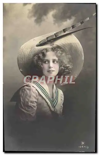 Cartes postales Mode Femme Chapeau