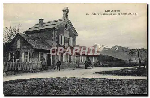 Ansichtskarte AK Alpinisme Les Alpes Refuge national du col de Manse