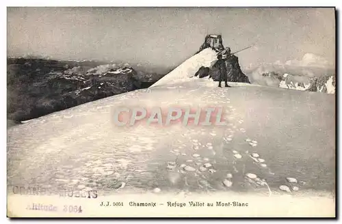 Cartes postales Alpinisme Chamonix Refuge Vallot au Mont Blanc