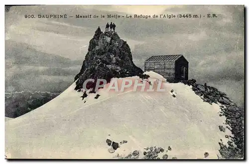 Cartes postales Alpinisme Dauphine Massif de la Meije Refuge de l&#39aigle