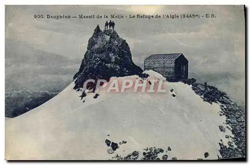 Cartes postales Alpinisme Dauphine Massif de la Meije Refuge de l&#39aigle