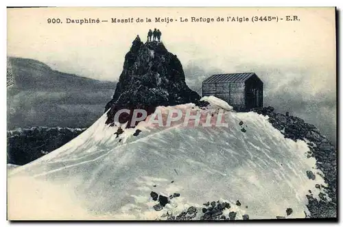 Cartes postales Alpinisme Dauphine Massif de la Meije Refuge de l&#39aigle