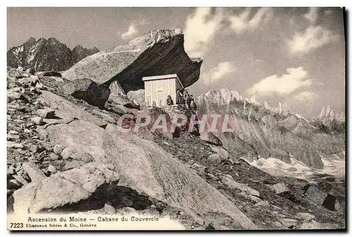 Ansichtskarte AK Alpinisme Ascension du Moine Cabane du couvercle