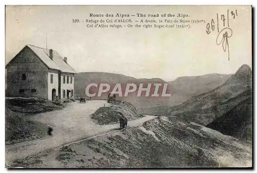 Cartes postales Alpinisme Refuge du col d&#39Allos Pain de sucre