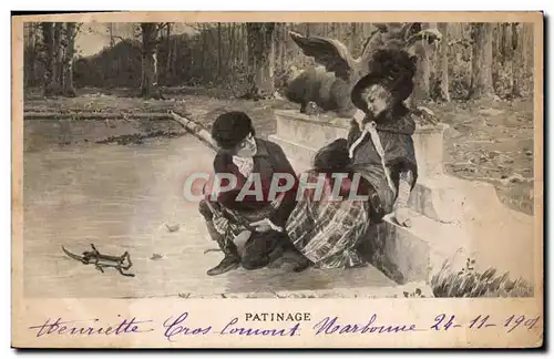 Cartes postales Sports d&#39hiver Patinage Femmes