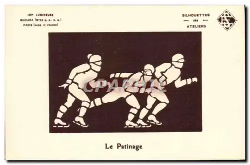 Cartes postales Sports d&#39hiver Patinage