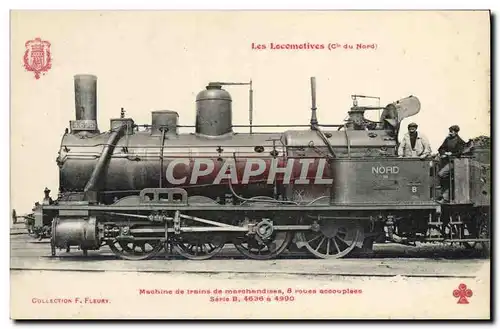 Ansichtskarte AK Train Locomotive Cie du Nord Machine de trains de marchandises