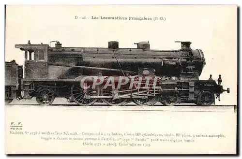 Ansichtskarte AK Train Locomotive Machine 4578 a surchauffeur Schmidt