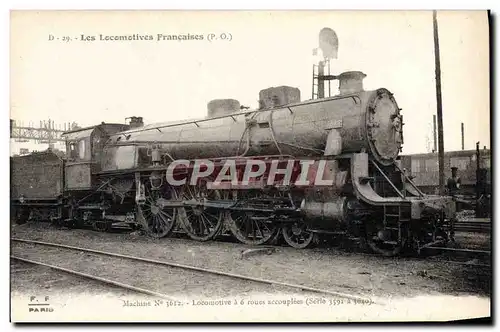 Ansichtskarte AK Train Locomotive Machine 3612 Locomotive a 6 roues accouplees