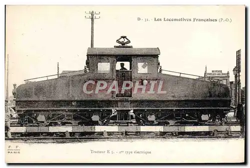 Ansichtskarte AK Train Locomotive Tracteur E5 1er type electrique