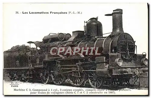 Ansichtskarte AK Train Locomotive Machine C2