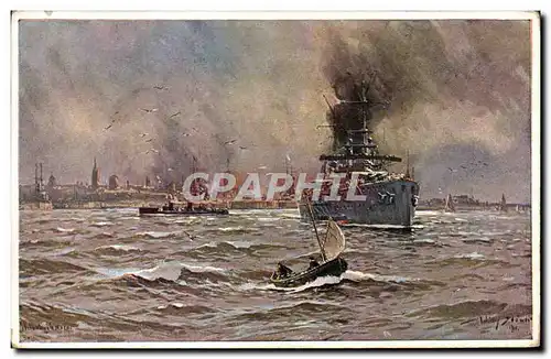 Cartes postales Bateau de guerre