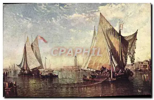 Cartes postales Bateau Musee du Luxembourg Ziem Venise